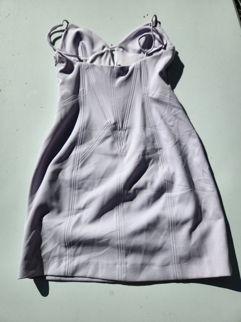 Zara Lilac Corset Bodycon Mini Dress Size S NWT 2993/332/655 - Picture 10 of 13